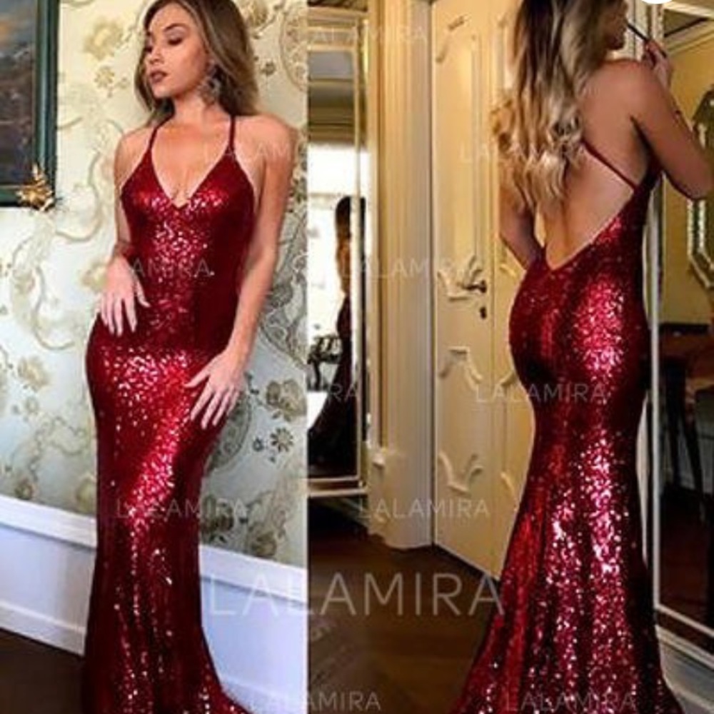 Pool Blue, Mermaid Prom Dress